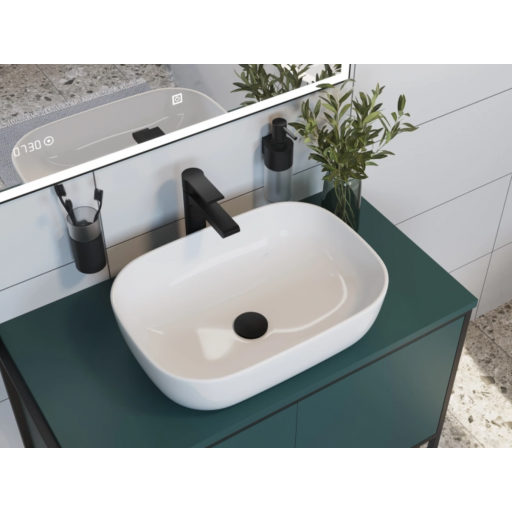 Раковина накладная Церсанит Moduo 50 Square 63570 белая